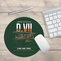 Thumbnail for Fokker D.VII design on dark green round mouse pad