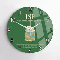 Thumbnail for Long Island MacArthur Airport ISP Wall-Clock No-Frame - Green