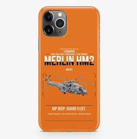 Thumbnail for Leonardo AW101 Merlin HM2 design on orange magsafe iphone case, for iPhone Pro Max