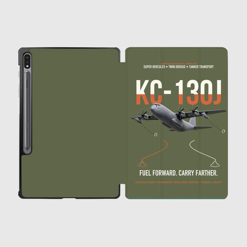 KC-130J SUPER HERCULES design on green army samsung tablet tablet case
