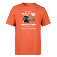 Thumbnail for TRENT 500 design on orange single side