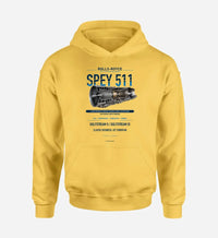 Thumbnail for SPEY 511 design on yellow hoodie single side
