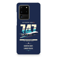 Thumbnail for Boeing 747SP design on samsung case - navy blue