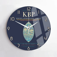 Thumbnail for Boryspil International Airport KBP Wall-Clock No-Frame - Navy Blue
