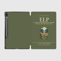 Thumbnail for El Paso International Airport (ELP) design on green army samsung tablet tablet case