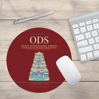 Thumbnail for Odesa International Airport ODS Mouse-Pad Round - Dark Red