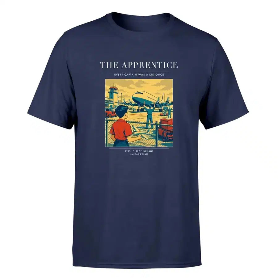 VINTAGE G4108 - The Apprentice - Premium T-Shirt design on navyblue premium t shirt