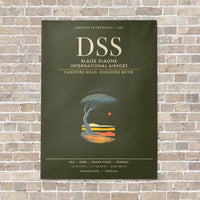 Thumbnail for Blaise Diagne International Airport DSS - Canvas Framed - Green Army