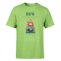 Thumbnail for Wiley Post–Will Rogers Memorial Airport (BRW) T-Shirt single-side front print in Light Green | wiley-postwill-rogers-memorial-airport-brw-double-side-t-shirt