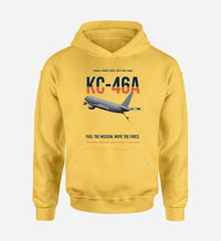 Thumbnail for KC-46A PEGASUS design on yellow double-side hoodie, single-side print