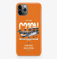 Thumbnail for Cessna T210N Centurion design on orange magsafe iphone case, for iPhone Pro Max