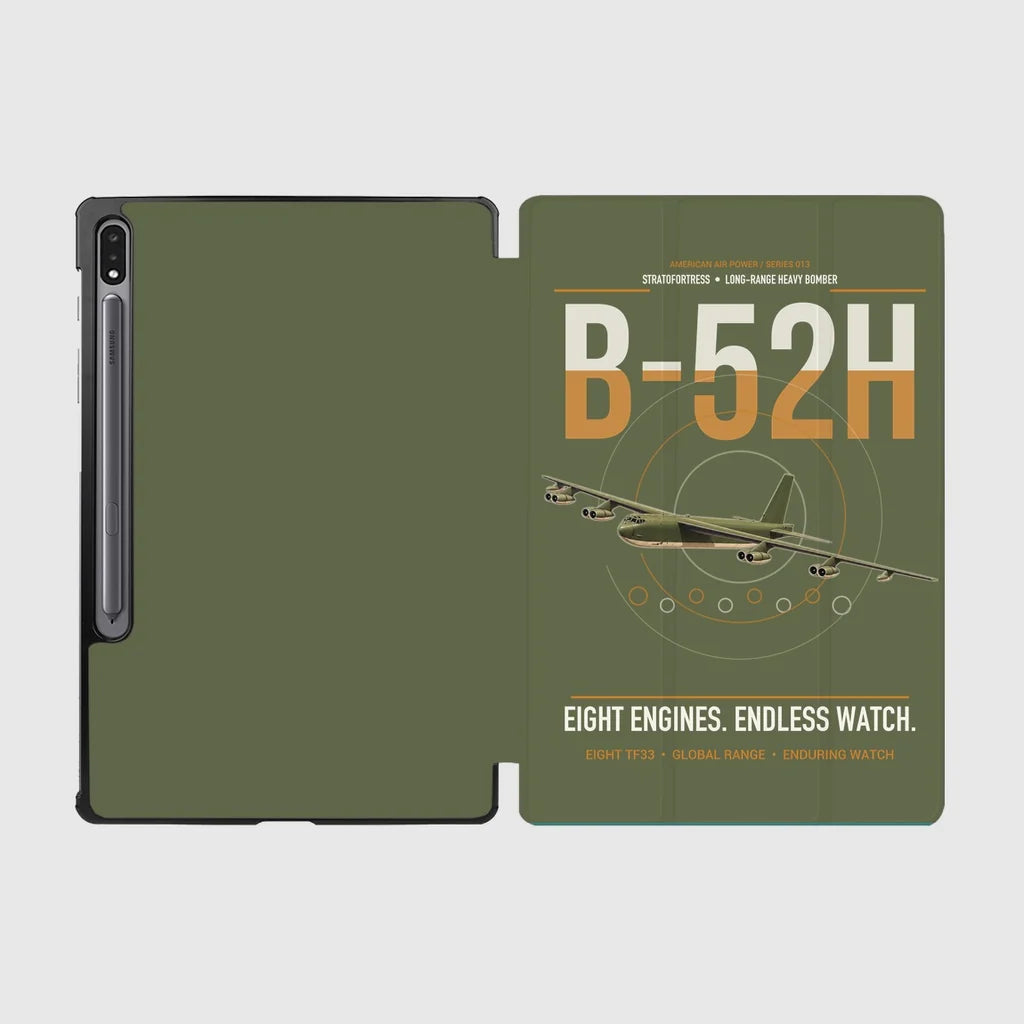 B-52H Stratofortress design on green army samsung tablet tablet case
