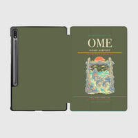 Thumbnail for Nome Airport (OME) design on green army samsung tablet tablet case