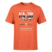 Thumbnail for KA-3B Skywarrior design on orange double-side t-shirt, single-side print