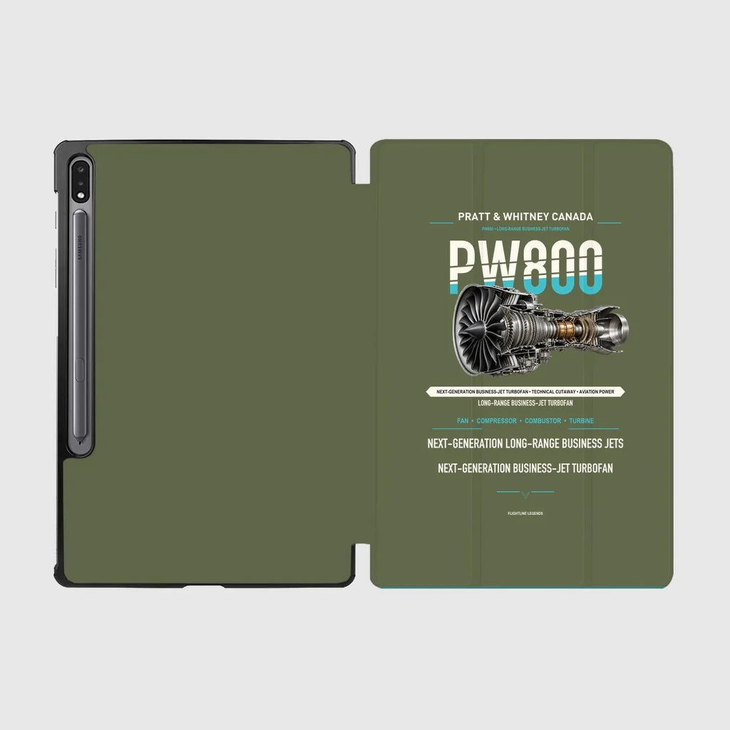 PW800 design on green army samsung tablet tablet case