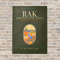 Thumbnail for Marrakech Menara Airport RAK - Canvas Framed - Green Army