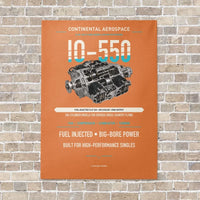 Thumbnail for IO-550 vertical canvas print - no frame - orange background