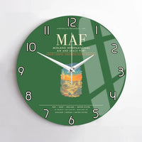 Thumbnail for Midland International Air and Space Port MAF Wall-Clock No-Frame - Green