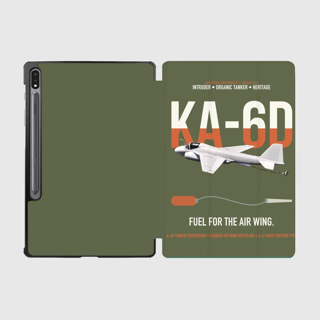 KA-6D Intruder design on green army samsung tablet tablet case