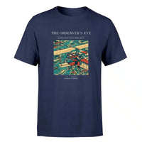 Thumbnail for VINTAGE G4008 - The Observer's Eye - Premium T-Shirt design on navyblue premium t shirt