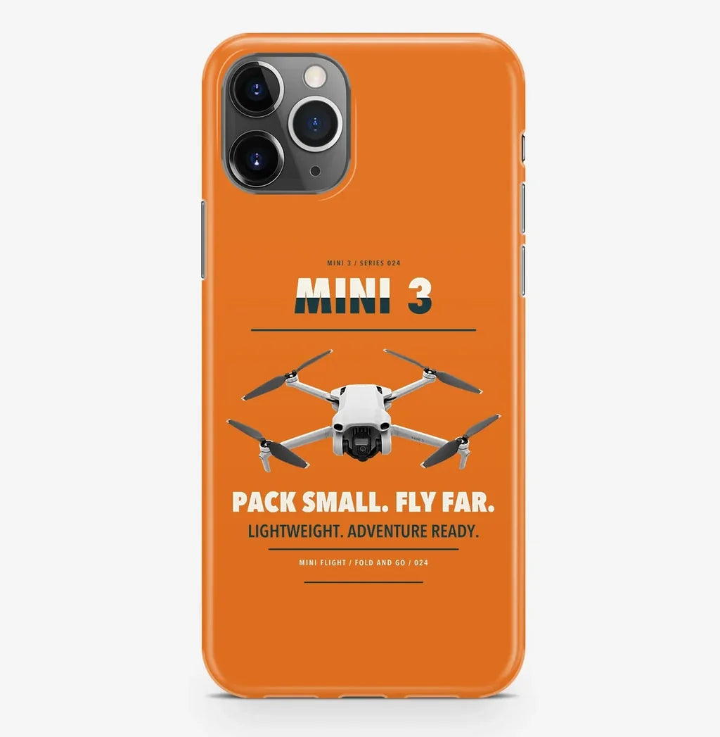 DJI Mini 3 Case ProMax design on orange iphone case promax