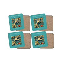 Thumbnail for The Mooring Buoy - Designed Coasters design on turquoise 4-pieces-set