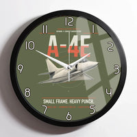 Thumbnail for A-4E Skyhawk design on green army framed wall clock