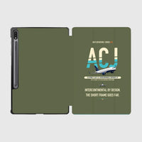 Thumbnail for Airbus ACJ319neo design on green army samsung tablet tablet case