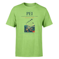 Thumbnail for Matecaña International Airport (PEI) T-Shirt single-side front print in Light Green | matecaña-international-airport-pei-double-side-t-shirt
