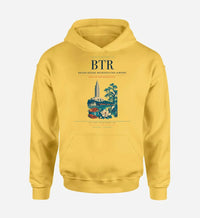 Thumbnail for Baton Rouge Metropolitan Airport (BTR) design on yellow hoodie single-side print