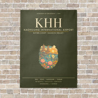 Thumbnail for Kaohsiung International Airport KHH - Canvas Framed - Green Army