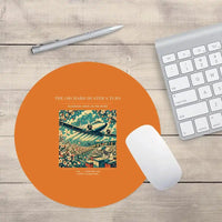 Thumbnail for VINTAGE G4386 - The Orchard Duster's Turn - Designed Mouse Pads design on orange round