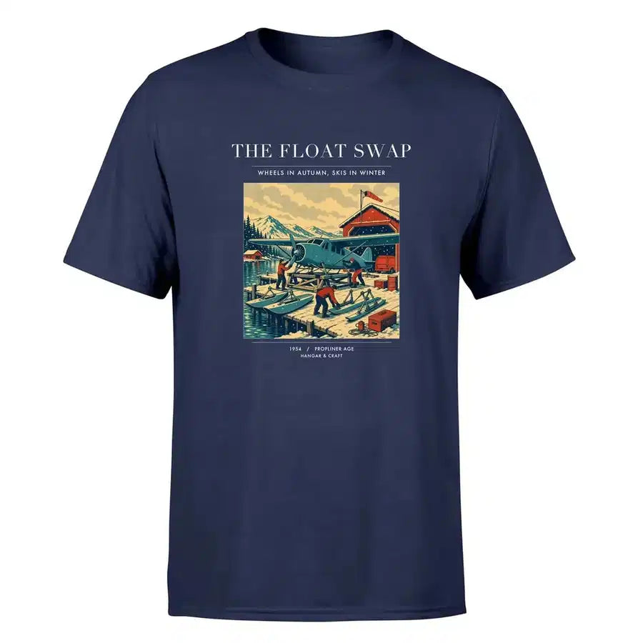 VINTAGE G4175 - The Float Swap - Premium T-Shirt design on navyblue premium t shirt