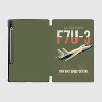 Thumbnail for F7U-3 Cutlass design on green army samsung tablet tablet case