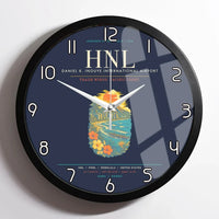 Thumbnail for Honolulu Daniel K. Inouye International Airport HNL Wall-Clock Framed - Navy Blue