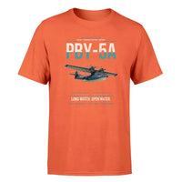 Thumbnail for PBY-5A Catalina design on orange double-side t-shirt, single-side print