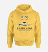 Thumbnail for E-3 Sentry AWACS design on yellow double-side hoodie, single-side print