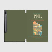 Thumbnail for Pantelleria Airport (PNL) design on green army samsung tablet tablet case