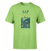 Thumbnail for Ramón Villeda Morales International Airport (SAP) T-Shirt single-side front print in Light Green | ramón-villeda-morales-international-airport-sap-double-side-t-shirt