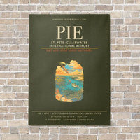 Thumbnail for St. PeteClearwater International Airport PIE - Canvas Framed - Green Army