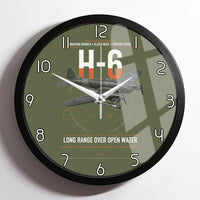 Thumbnail for Heinkel He 111H-6 design on green army framed wall clock