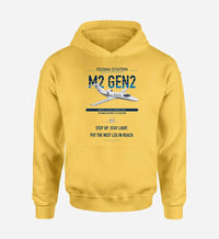 Thumbnail for Cessna Citation M2 Gen2 design on yellow double-side hoodie, single-side print