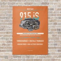 Thumbnail for 915 iS vertical canvas print - no frame - orange background