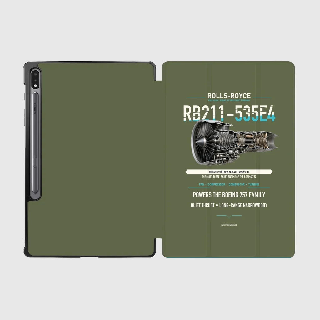 RB211-535E4 design on green army samsung tablet tablet case