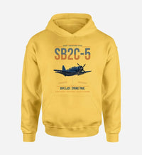 Thumbnail for SB2C-5 Helldiver design on yellow double-side hoodie, single-side print