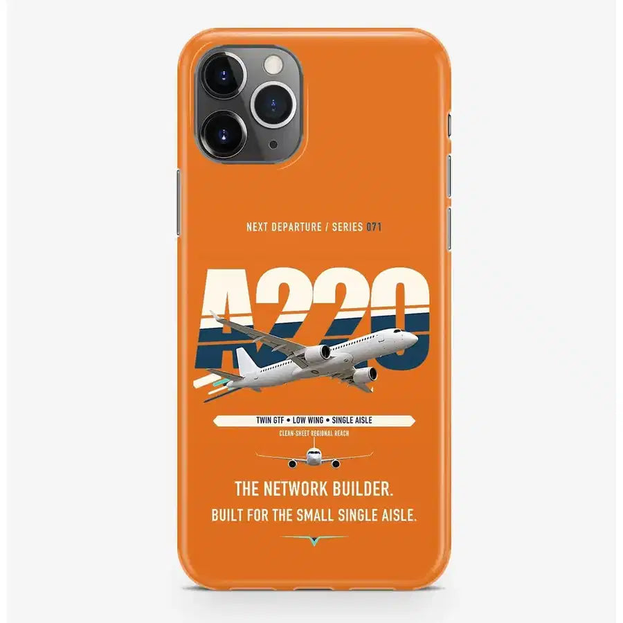 Airbus A220-300 Case ProMax design on orange iphone case promax