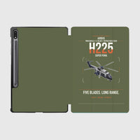 Thumbnail for Airbus H225 design on green army samsung tablet tablet case