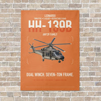 Thumbnail for Leonardo HH-139B vertical canvas print - no frame - orange background