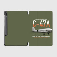Thumbnail for C-47A Skytrain design on green army samsung tablet tablet case