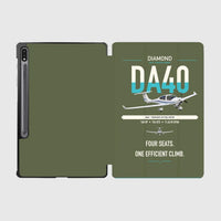Thumbnail for Diamond DA40 design on green army samsung tablet tablet case